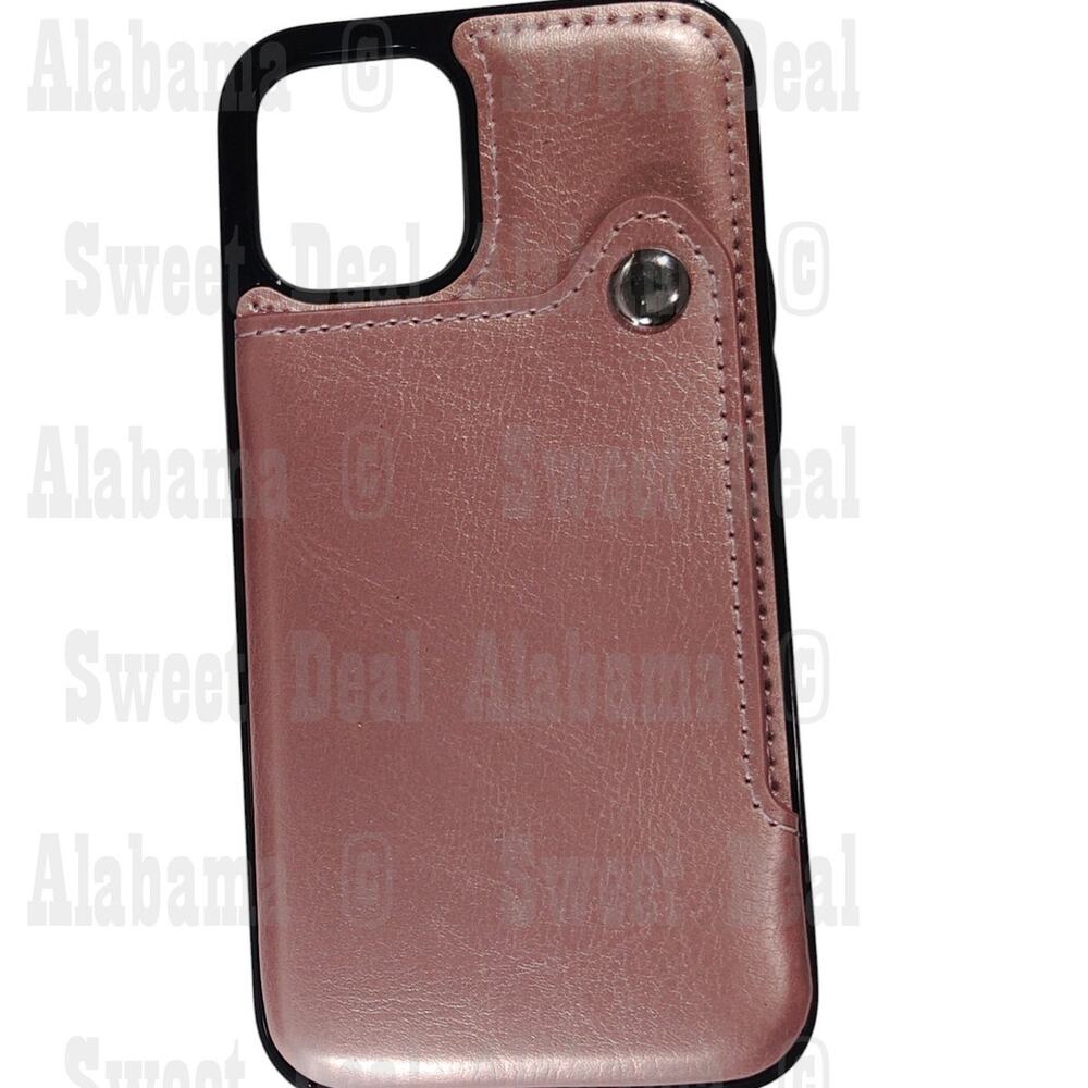 Onetop Cellphone/Credit Card Case For iPhone 12 Slim (5.4"), Rose
